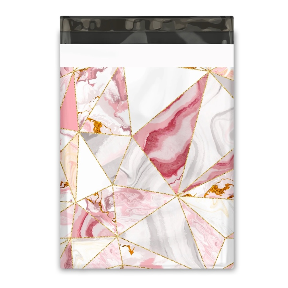 25 10X13 Poly Mailers, Pink Marble, Shipping Envelopes, PRICE IS FIRM - Picture 6 of 7